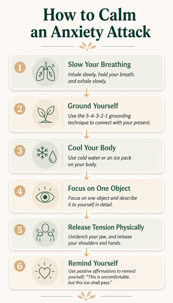 Anxiety Attacks: What They Feel Like and What Actually Helps 4 How to Calm an Anxiety Attack