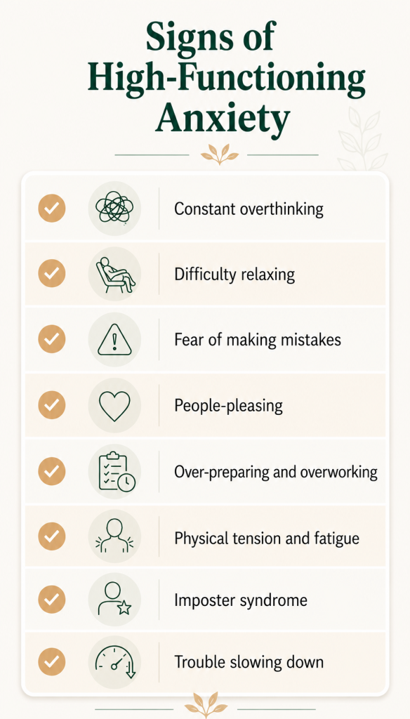High-Functioning Anxiety: When You Look Fine But Feel Overwhelmed 2 Signs of High Functioning Anxiety