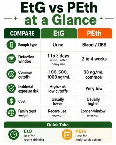 EtG and PEth Testing for Custody: What the Tests Actually Detect 5 court ordered rehab